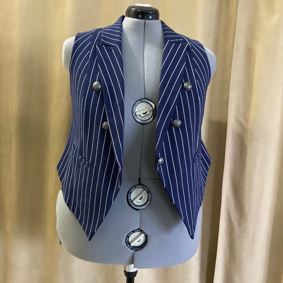 NWT Torrid Studio Ponte Buttoned Tailored Suit Vest, Size 1X (14/16) - Picture 3 of 16